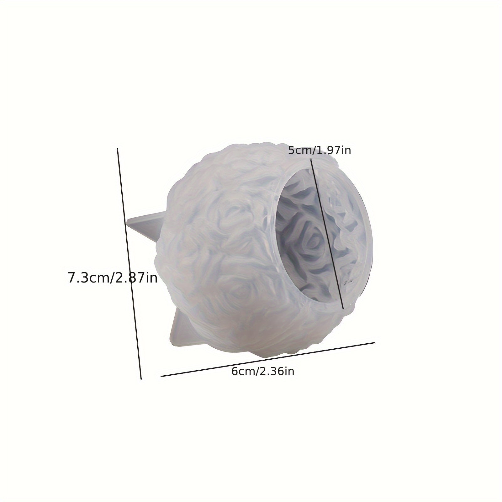 1pc Multi-Size 3D Rose Ball Silicone Mold | Floral Cluster Rose Sphere Craft Resin Molds for Home Decor and Crafts