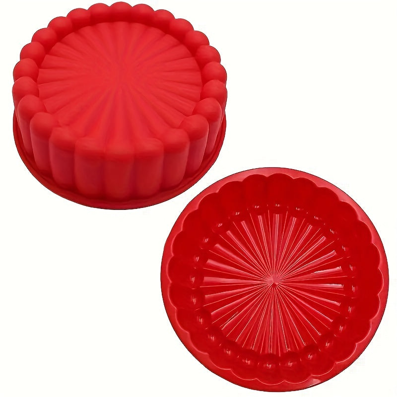 One Piece, This Versatile Non-Stick Silicone Cake Mold Is Perfect for Making Delicious Cakes, Ideal for Occasions Like Weddings And Birthdays! (7.68 Inches)