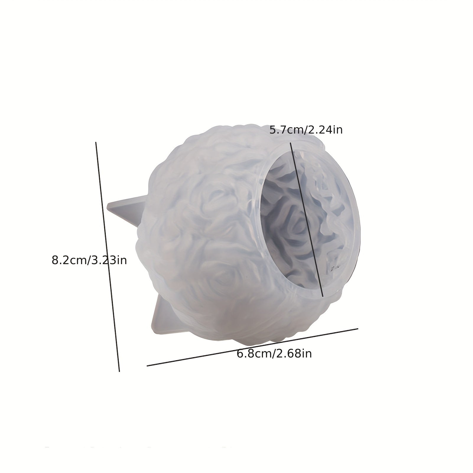 1pc Multi-Size 3D Rose Ball Silicone Mold | Floral Cluster Rose Sphere Craft Resin Molds for Home Decor and Crafts