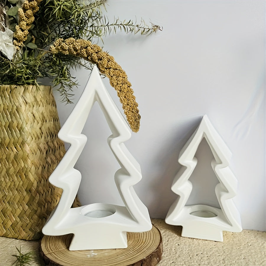 Silicone Mold - Christmas Tree Tea Light Holder - Christmas Tree Candle Holder - Christmas Home Decoration Clay Mold Silicone Mold