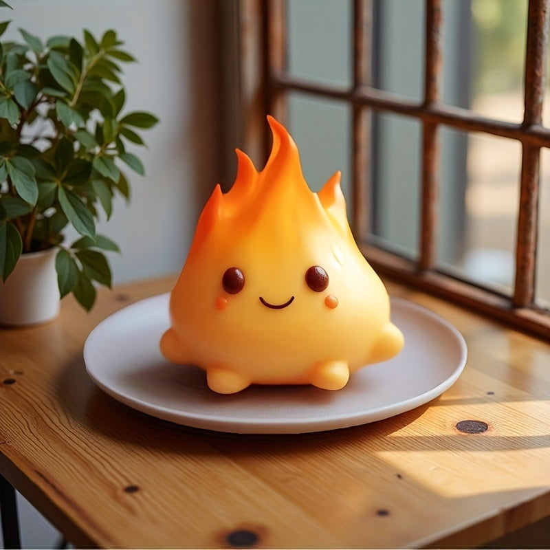 Cute Flame Silicone Candle Molds - Soft, Durable & High-Temp Resistant DIY Casting Molds for Resin, Plaster, Wax - Irregular Shape Decorative Ornaments, Perfect for Holiday & Birthday Gifts