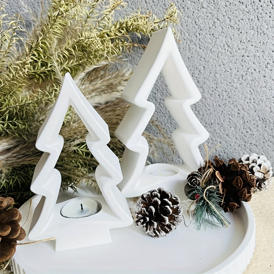Silicone Mold - Christmas Tree Tea Light Holder - Christmas Tree Candle Holder - Christmas Home Decoration Clay Mold Silicone Mold