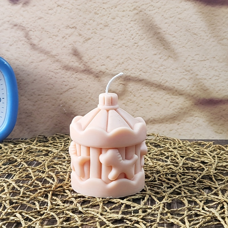 A Carousel Silicone Mold for Scented Candles, Resin Decorations, And Plaster