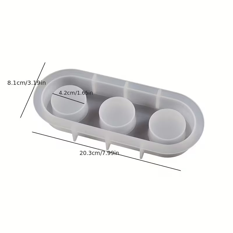 Silicone Mold for Plaster Candle Holders