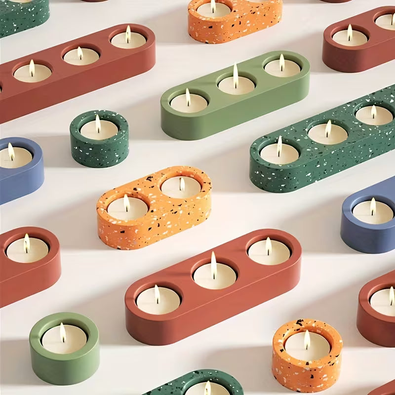 Silicone Mold for Plaster Candle Holders