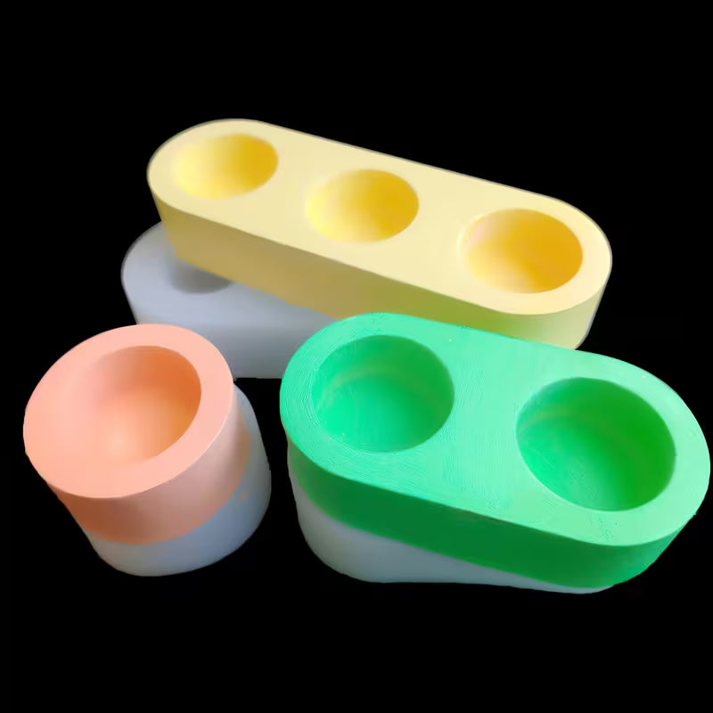 Silicone Mold for Plaster Candle Holders