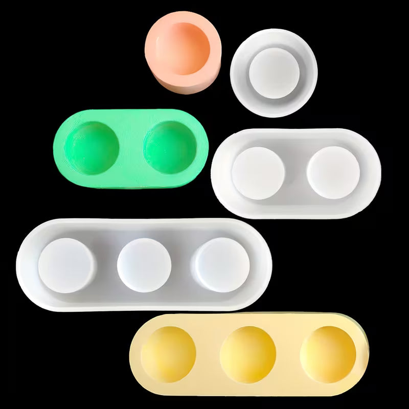 Silicone Mold for Plaster Candle Holders