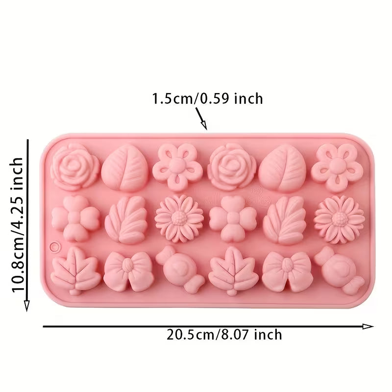 Mini flower baking molds