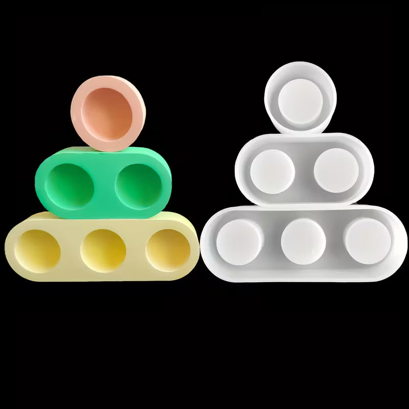Silicone Mold for Plaster Candle Holders