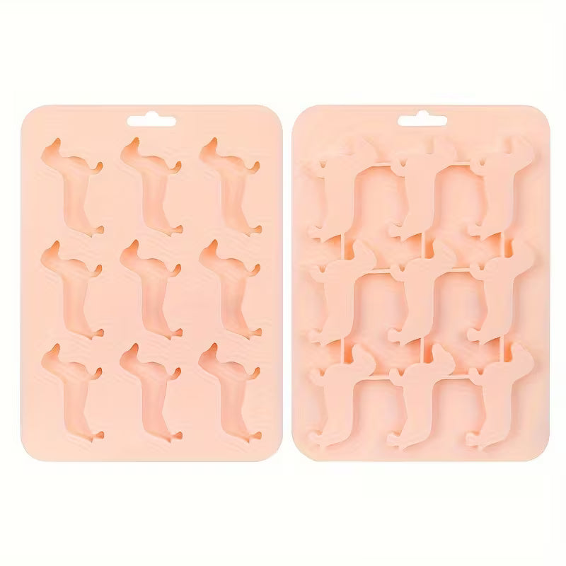 Versatile Dachshund-Shaped Silicone Mold for Ice, Candy, and Chocolates - Perfect for Parties, Easy Cleanup, Kitchen Must-Have