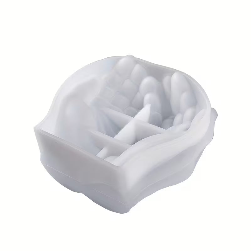 Hand Plaster Mold,Hand Shape Tray Clay Mold for Resin Casting,DIY Jewelry Storage Dish,Candle Holder, Succulent Pot,Hand Sculpture Ashtray Crafts Making