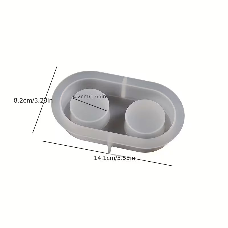 Silicone Mold for Plaster Candle Holders