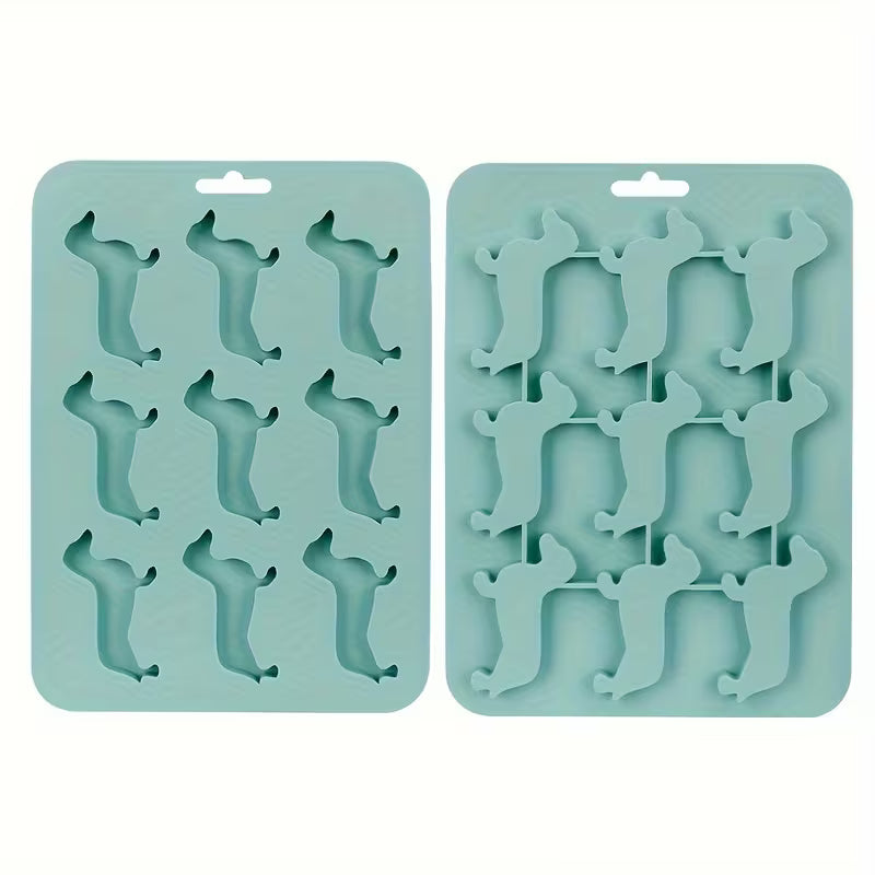 Versatile Dachshund-Shaped Silicone Mold for Ice, Candy, and Chocolates - Perfect for Parties, Easy Cleanup, Kitchen Must-Have